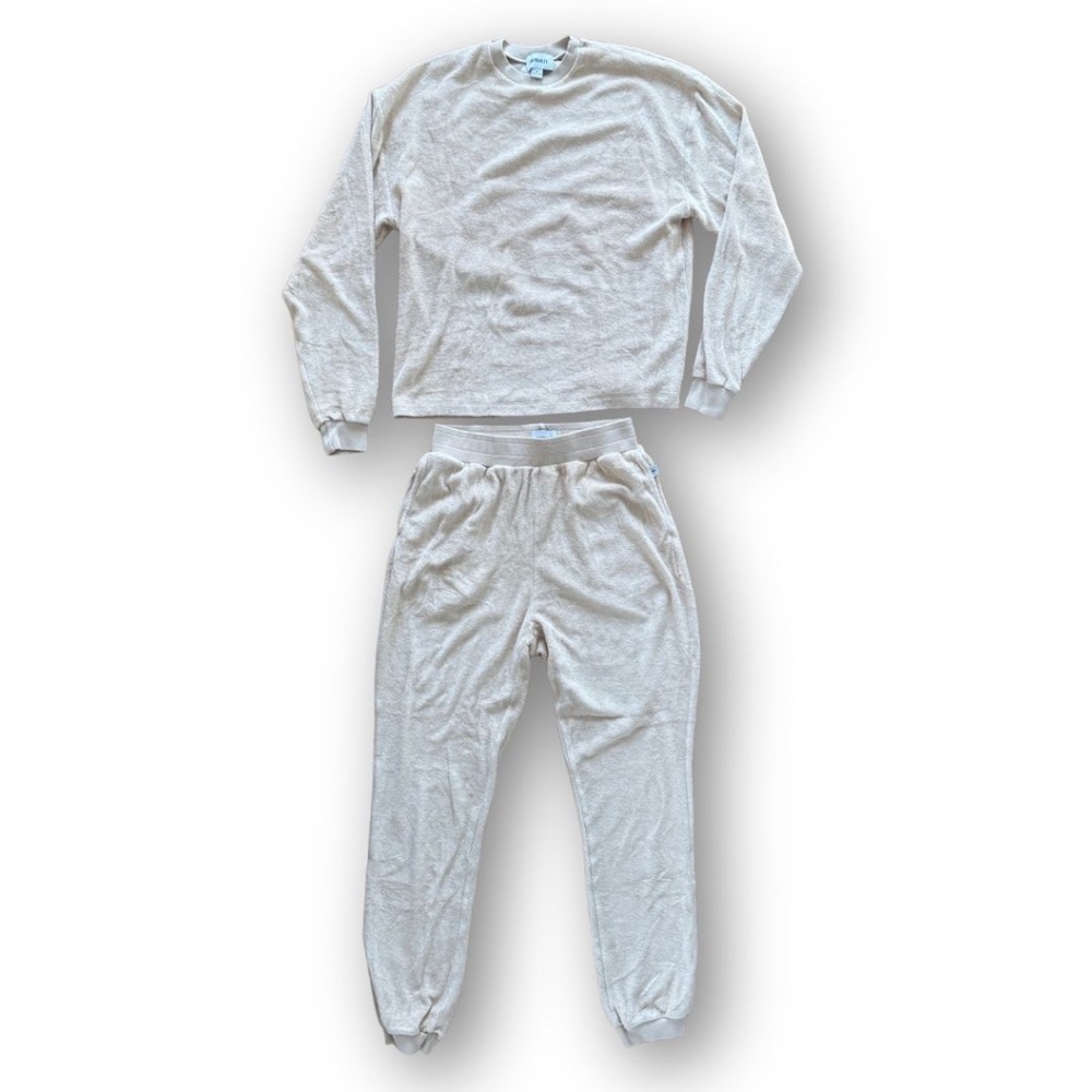 Brownlee Crewneck and Jogger Set Size Medium in Soft Neutral - Picture 3 of 8